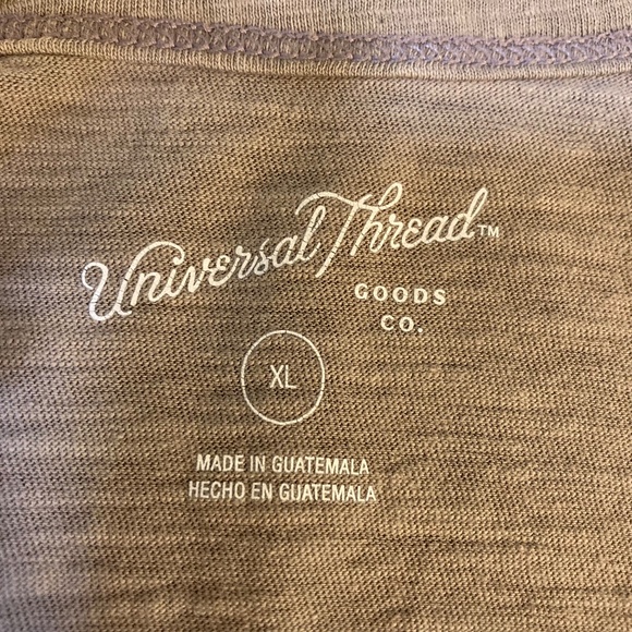 Taupe scoop-neck T-shirt, Universal, Women's size XL - Picture 4 of 6